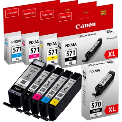 5x Tusz Pgbk 570xl 571xl Canon Pixma Mg5750 Mg5751 Sklep Opinie