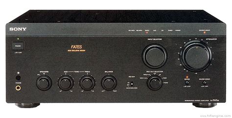 Sony Ta Fa Es Stereo Integrated Amplifier Manual Hifi Engine