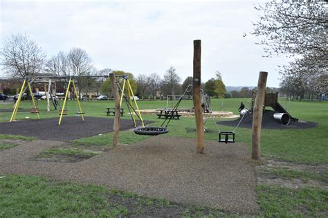 Peel Park Play Area Swings Bradford District Parks