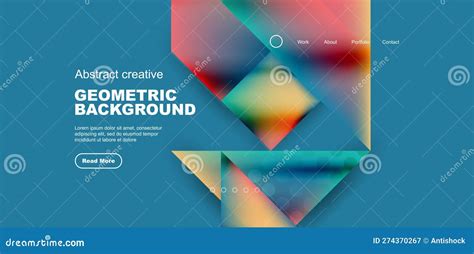 Creative Vector Geometric Abstract Background Design Stock Vector