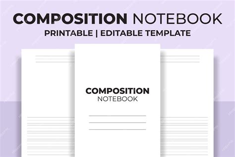 Premium Vector | Composition notebook