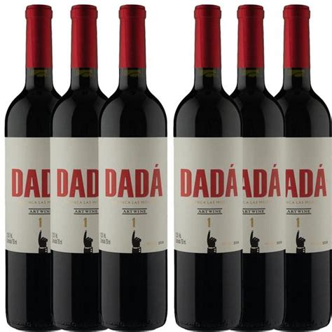 Kit 6 Vinho Tinto Argentino Finca Las Moras Dada No 1 Art Wine 2020