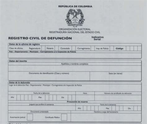 Registro Civil De Defunci N Qu Es C Mo Y Cu Ndo Tramitarlo Y Requisitos