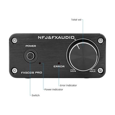 FX-Audio FX502S PRO Audio Digital High Power Amplifier HIFI 2.0 Stereo ...