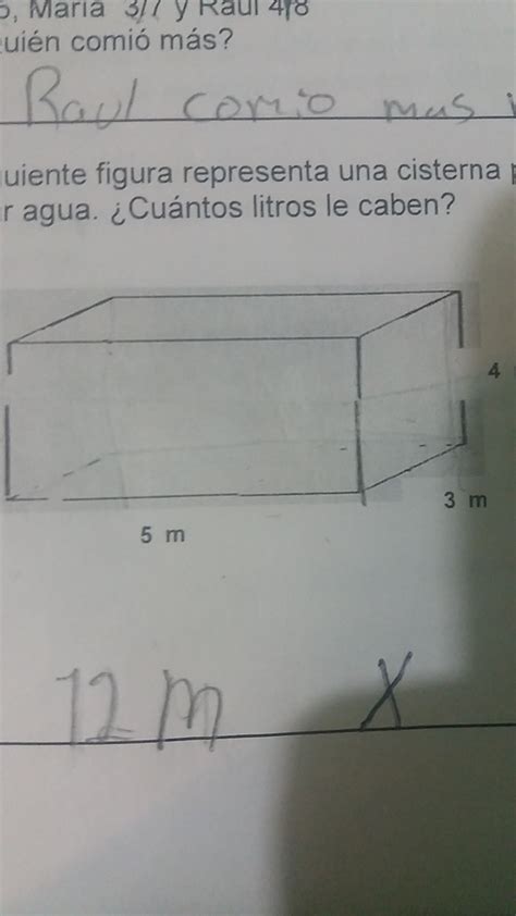 La Siguiente Figura Representa Una Cisterna Para Almacenar Aguacuantos