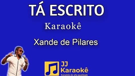 T Escrito Karaok Xande De Pilares Youtube