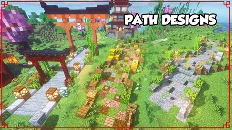 Minecraft Path Designs Tutorial Path Design Minecraft Designs