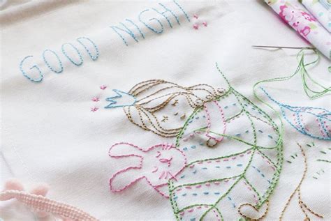 10 Hand Embroidery Patterns For A New Baby Or Nursery