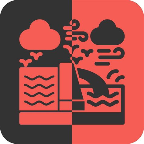 Hydropower Red Inverse Icon 39534922 Vector Art At Vecteezy