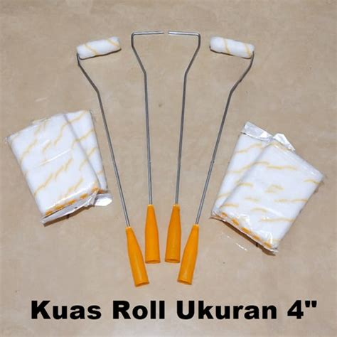 Jual KUAS ROLL 4 INCHI ROLLER PAINTER ROLL CAT 1SET 4 Jakarta