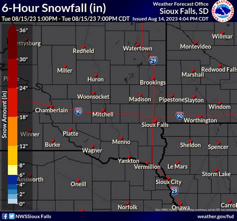 Sioux Falls Weather Map