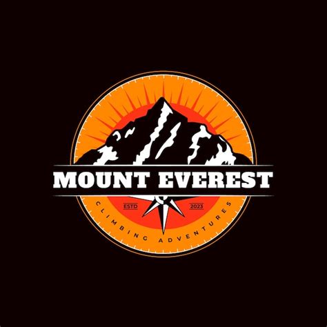 Premium Vector Hand Drawn Everest Logo Template