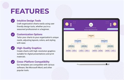 Business Organization Chart Template in Word, Pages - Download ...