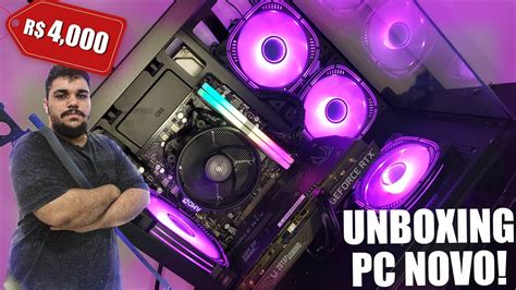 UNBOXING E TESTE NO NOVO PC DO CANAL ESTAMOS DE VOLTA YouTube