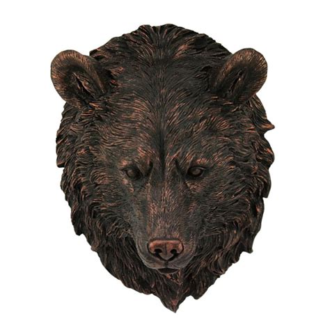 Bear Head Wall Mount Animal Wall Hanging Farmhouse Decor - Etsy