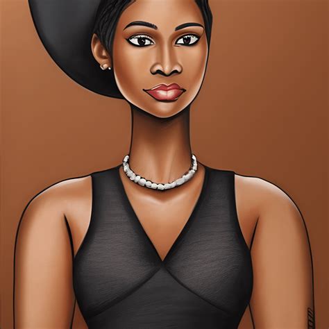 Dibujo Realista De Mujer Negra Y Mujer Morena De Regal 4K Creative