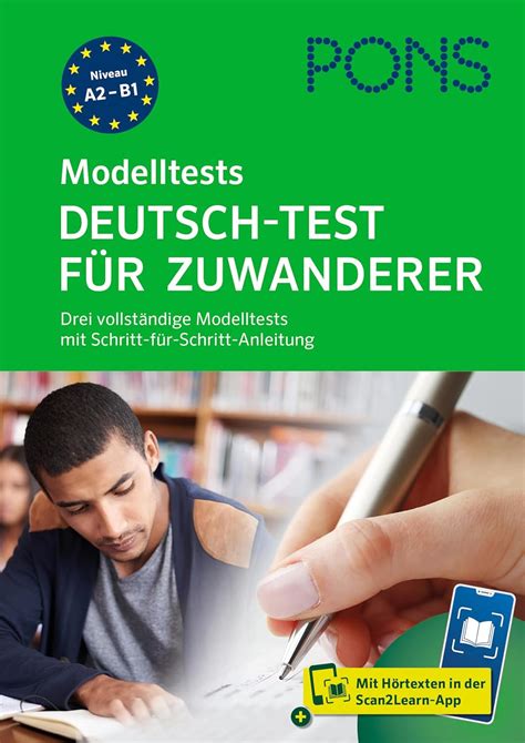 PONS Modelltests Deutsch Test für Zuwanderer Drei vollständige