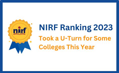 NIRF Ranking 2023 Took a U-Turn for Some Colleges This Year