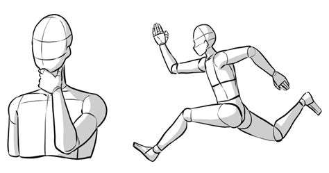 Anime Running Pose Reference