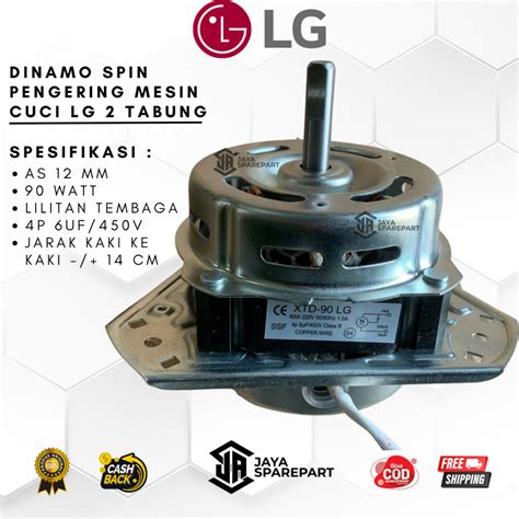 Jual Dinamo Spin Pengering Mesin Cuci LG 2 Tabung Dinamo Motor LG