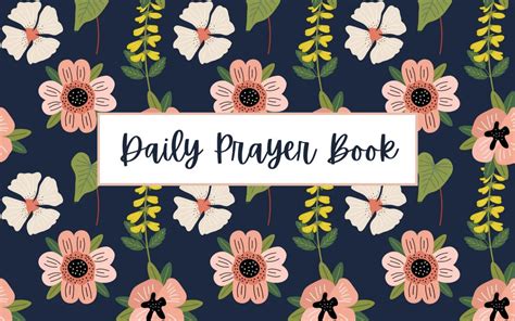 Printable Daily Prayer Book-navy Floral digital Download - Etsy