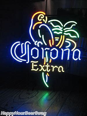 New Corona Extra Parrot Chaparral Neon Sign Beer Bar Cerveza Mexico