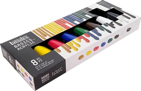 Liquitex Basics Acrylverf Set Kleuren Ml Bol