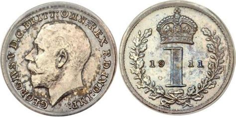 1 Penny George V 1st Maundy Issue Reino Unido Numista