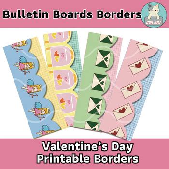 Valentine’s Day Bulletin Board Borders, Printable Border Bulletin Board