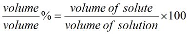 Percent By Volume Problems