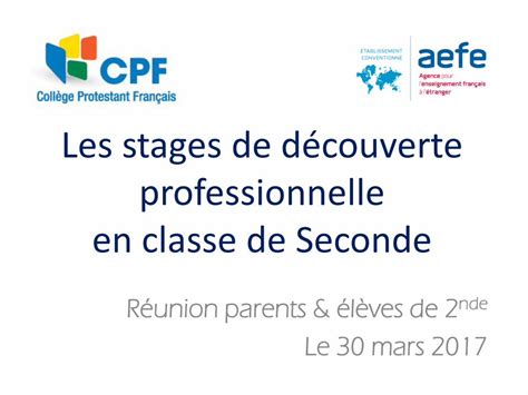 Pdf Les Stages De D Couverte En Entreprise En Classe De Nde