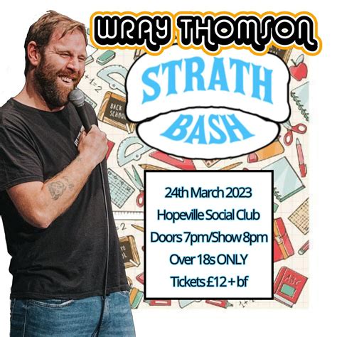 Wray Thomsons Strath Bash The Hopeville Social Club Inverurie Sc