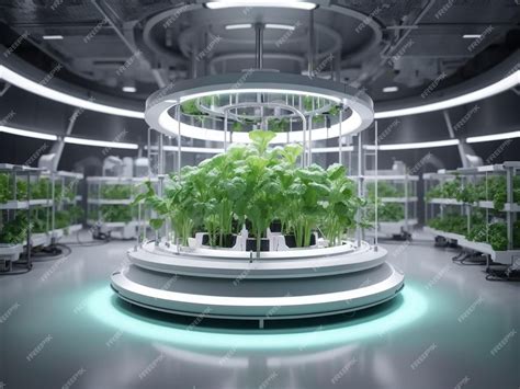 Premium Ai Image Organic Vegetable Farm Hydroponic Vegetable Plant