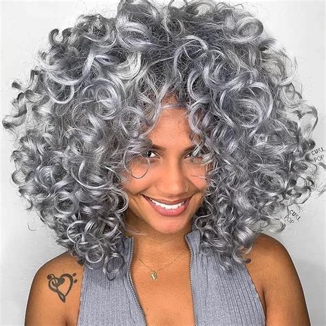 $6/mo - Finance andromeda Short Curly Wigs for Black Women Gray Soft ...