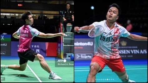 Jadwal Badminton Perempat Final Hylo Open Hari Ini Ginting Vs Loh