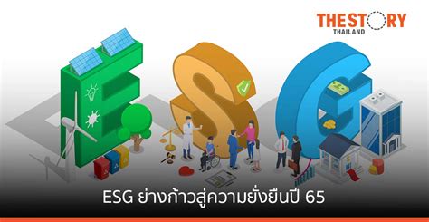 Esg ย่างก้าวสู่ความยั่งยืนปี 65 The Story Thailand