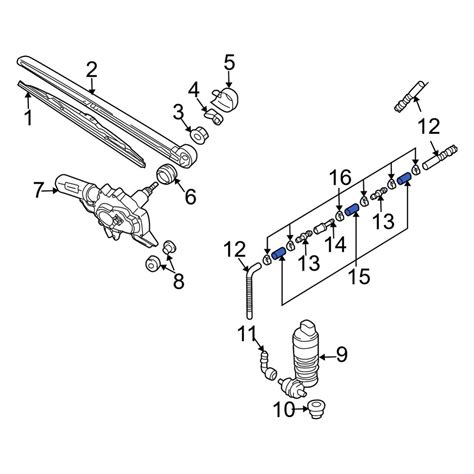 Audi Oe D Front Headlight Washer Hose