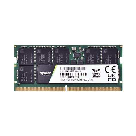 Wide Temperature DDR5 Wide Temp ECC SODIMM Apacer Technology