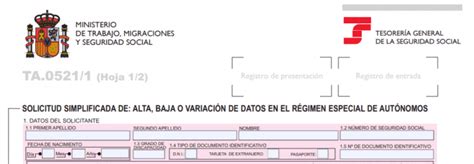 Rellenar Modelo TA 0521 Infomodelos Es 2020