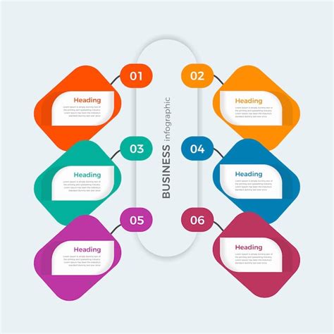 Proceso De Infograf A Empresarial Con Dise O De Plantilla Colorido Con