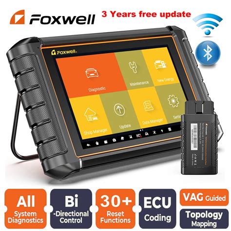 FOXWELL NT909 Automotive OBD2 Scanner Wireless Bidirectional Full