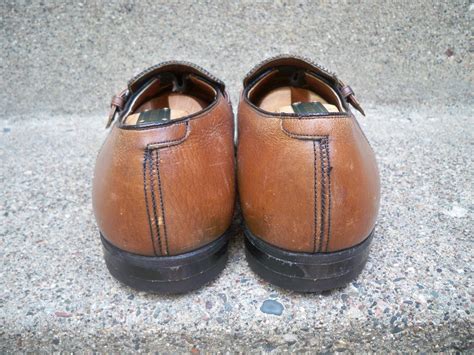 Vintage Freeman Shoes for Men Brown Leather Men's Wingtips Pimp Gangster Dress Shoes Loafers ...