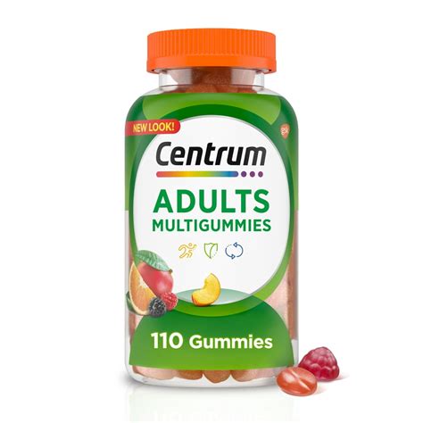 Centrum Multigummies Adult Multivitamin Supplement Gummies Assorted