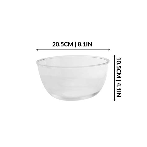 Glass Mixing Bowls Set Of 3 Oven Bowl Cooking Bowls Dishwasher Safe Mandw Ebay