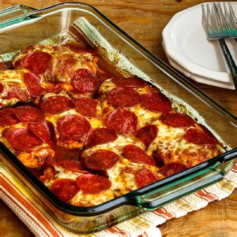 Pepperoni Pizza Chicken Bake Kalyn S Kitchen