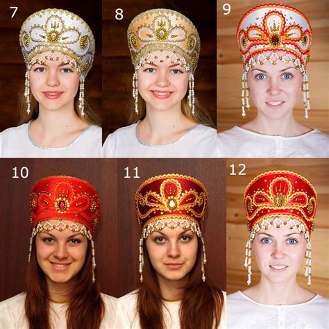 Kokoshnik Traditional Russian Folk Headwear Part Of The Russian National Traditional Womens