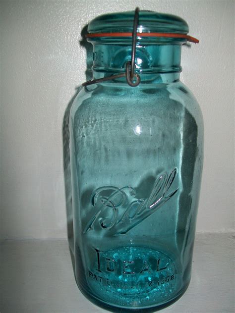 Vintage Blue Ball Half Gallon Mason Jar By Sunshinehillfarm1848