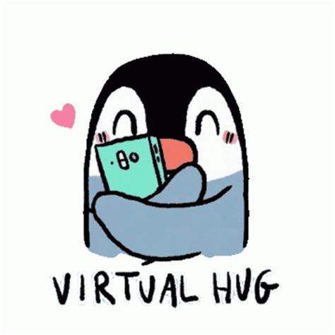 Virtual Hug Penguin Sticker Virtual Hug Penguin Hug Discover