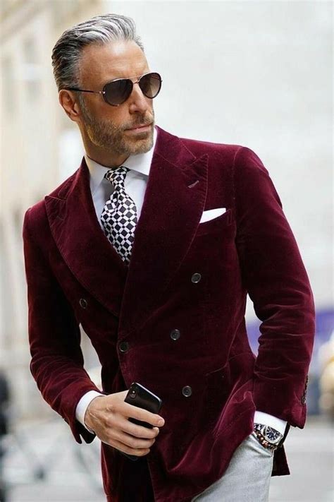 Mens Double Breasted Velvet Blazer Burgundy Velvet Dinner Etsy Mens Fashion Classy Stylish