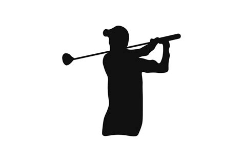 Golf swing silhouette illustration 5854584 Vector Art at Vecteezy